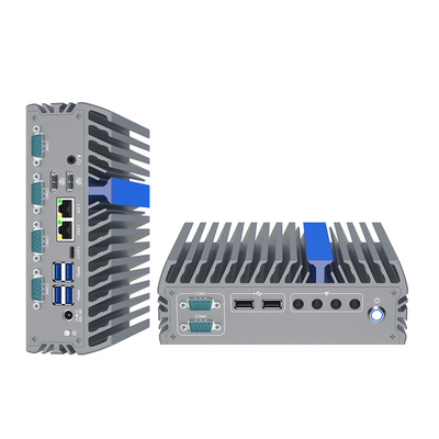 N100 Quad Core Fanless Industrial Mini PC 6 Com Rs232 4k Мини ПК