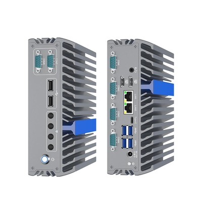 Промышленный ПК встроенный N100 6 Com 2,5 Gb Ethernet Промышленный компьютер без вентилятора