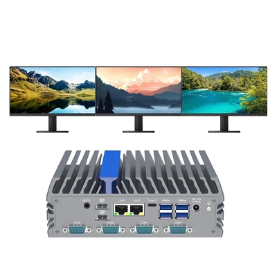 Встроенный промышленный краевой вычислитель 6 Rs232 Com Mini Box Компьютер