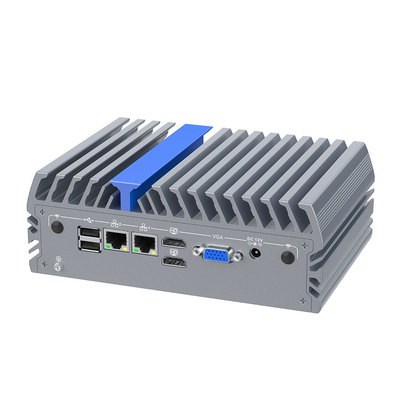 Низкая мощность N100 Mini PC без вентилятора HD-MI VGA Dual Lan Mini Computer TDP 6w