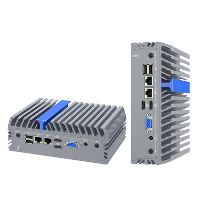 N100 Mini Computer 2 Lan 2 USB 2.0 VESA Mount Linux Mini Pc для программирования