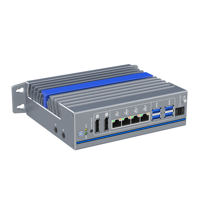 Прохладитель без вентилятора 4 Nic Mini PC с 12-м поколением Intel Alder Lake U