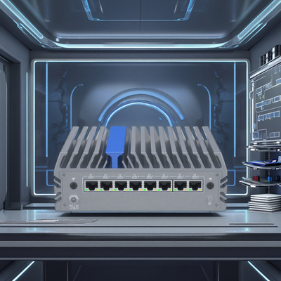 Брандмауэр PC 6 Lan Порты без вентилятора Мини ПК Брандмауэрный маршрутизатор Pfsense