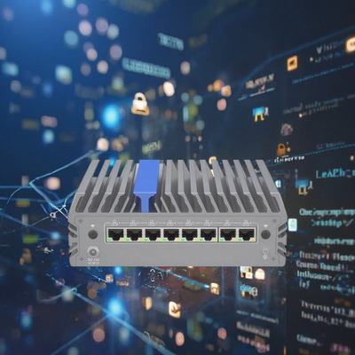 Брандмауэр 8 Гигабитных сетевых портов Dual DDR4 M.2 SSD 1 RJ45 COM