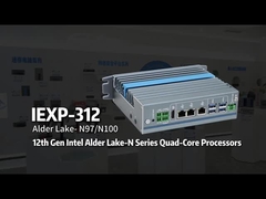 IEXP-312 N100 Mini PC 3 Lan Поддержка Din Рельсовая установка для коммерческих дисплеев
